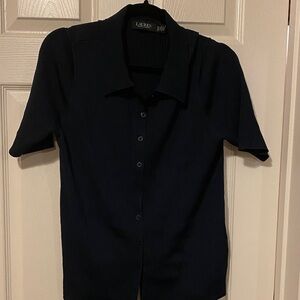 Ralph Lauren Navy Short Sleeve Shirt